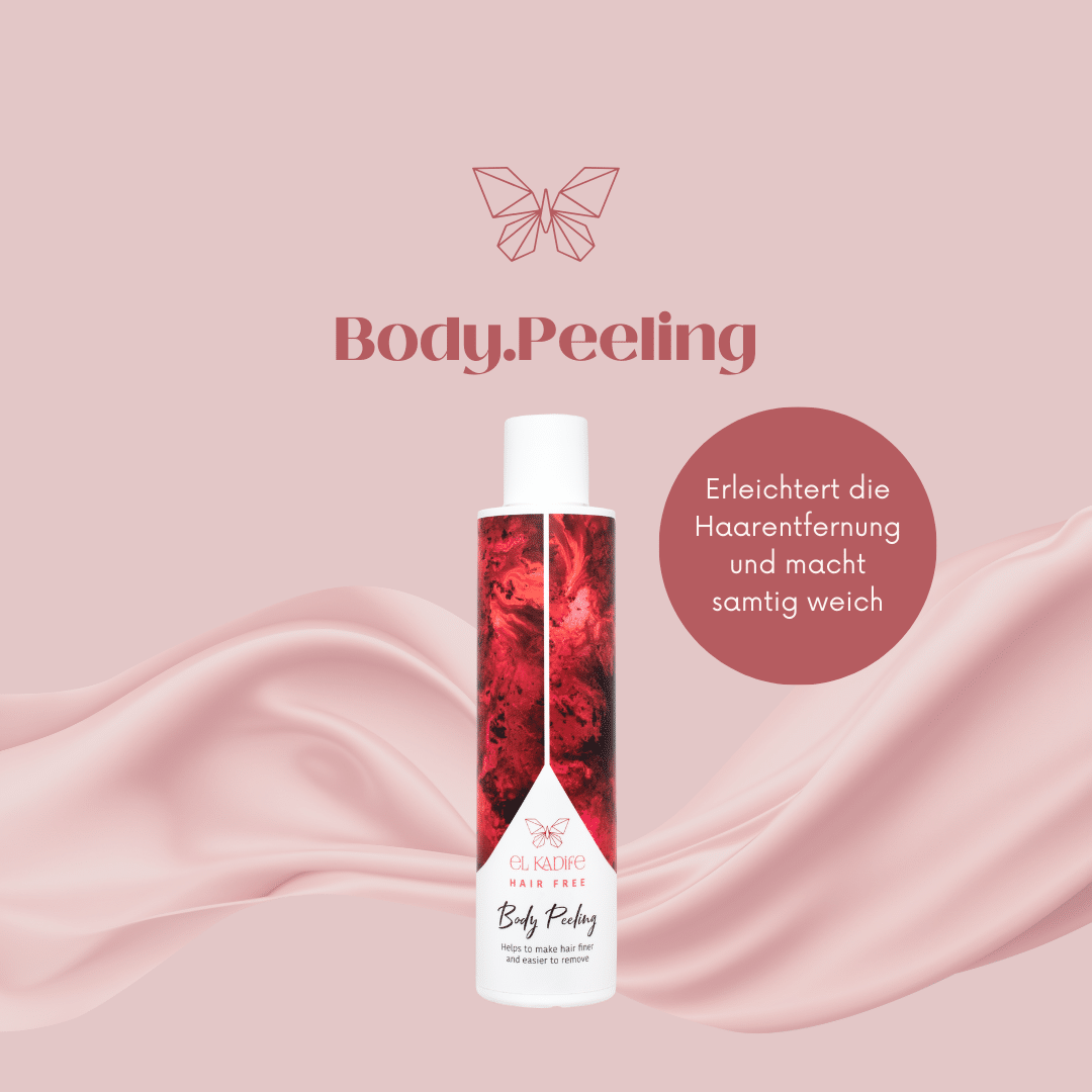 rote flasche mit peeling